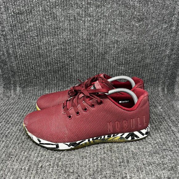 NOBULL Trainer Low Cabernet Zebra Red Athletic CrossFit Training Shoes Mens 9.5 - Picture 3 of 8